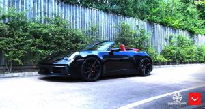 Porsche 911 Carrera Cabriolet on Vossen Wheels (HF-3) 2019 года